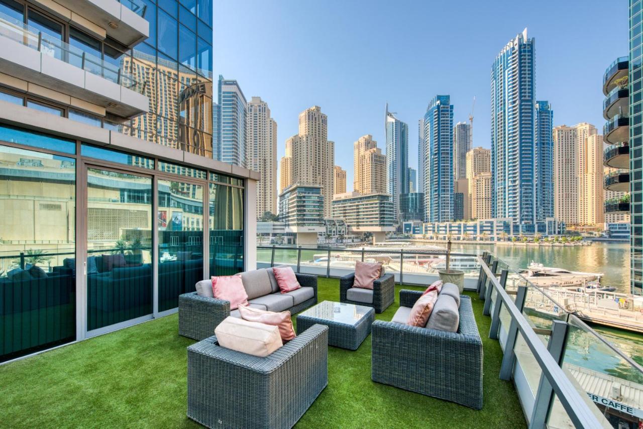 Maison Privee - Big, Bright, Luxury Marina Views Apt Next To Beach Dubai Eksteriør billede