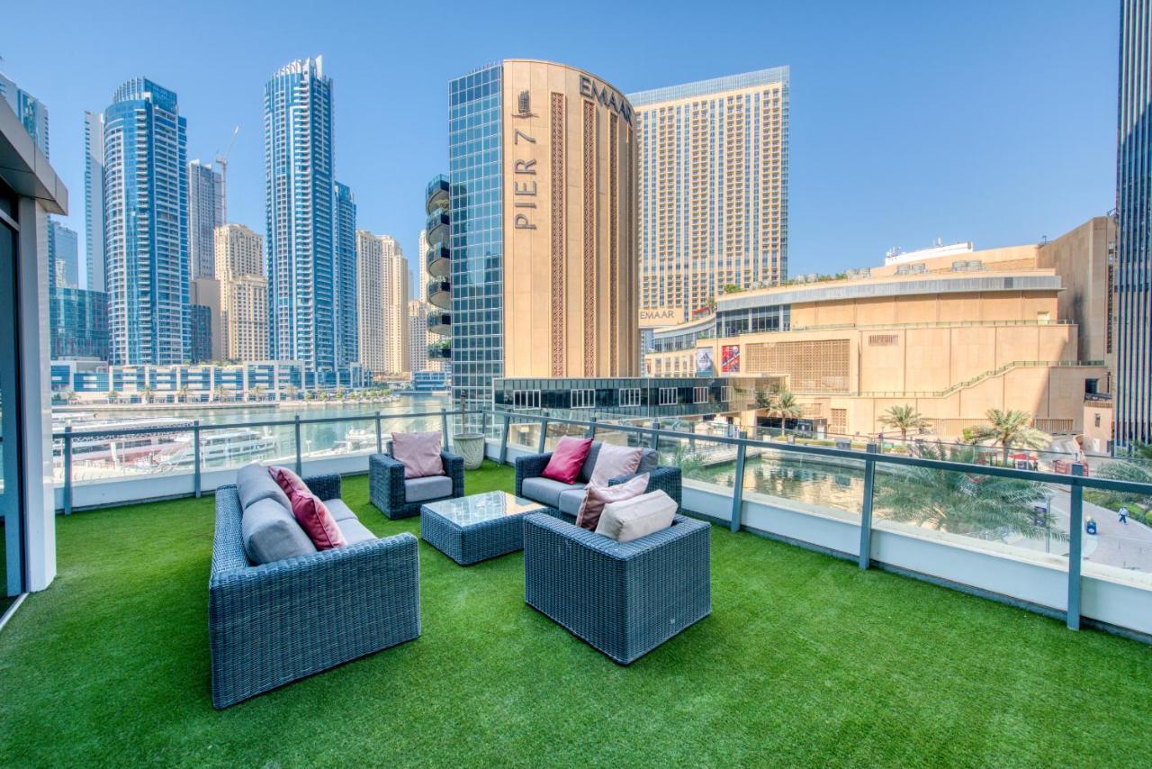 Maison Privee - Big, Bright, Luxury Marina Views Apt Next To Beach Dubai Eksteriør billede