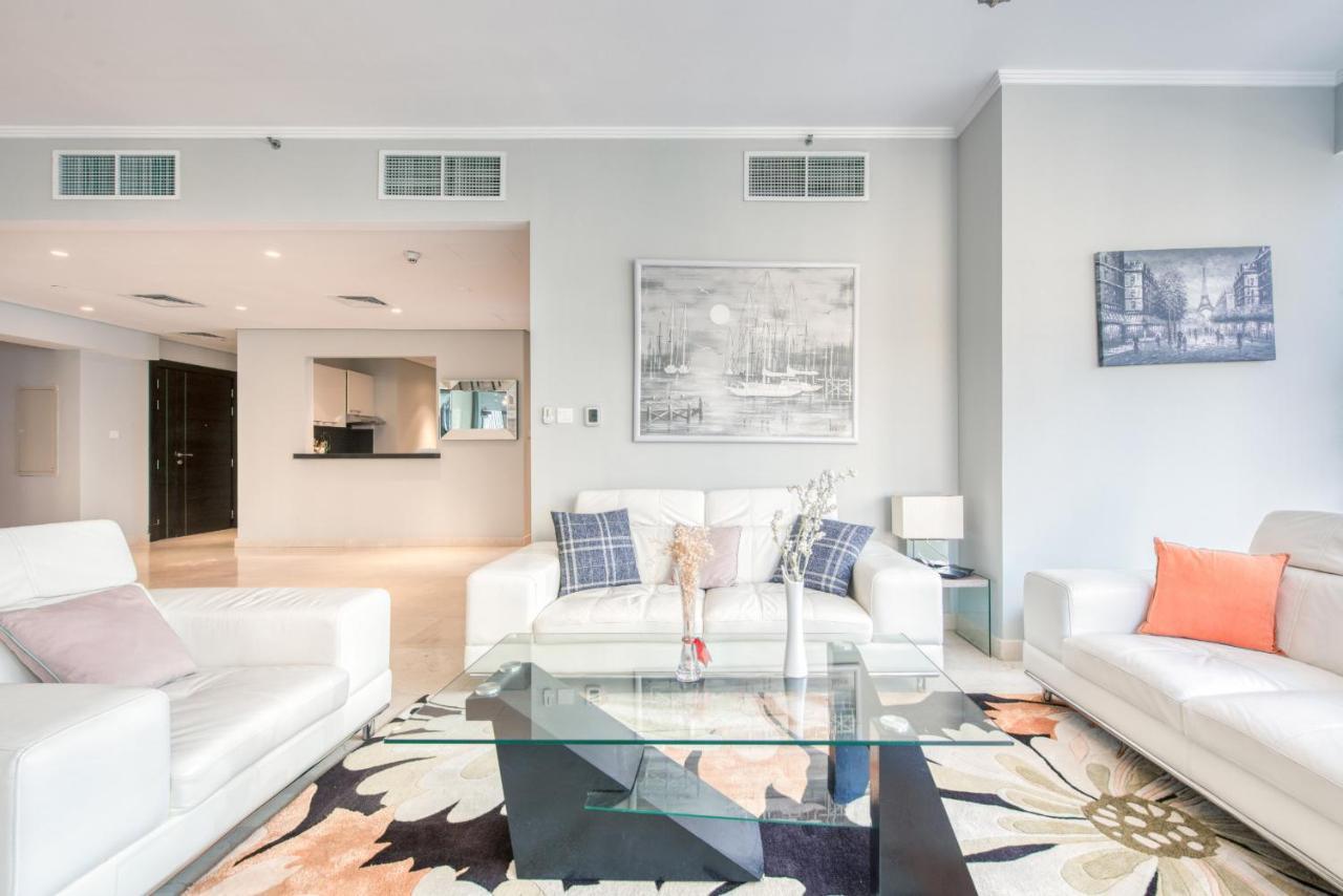 Maison Privee - Big, Bright, Luxury Marina Views Apt Next To Beach Dubai Eksteriør billede