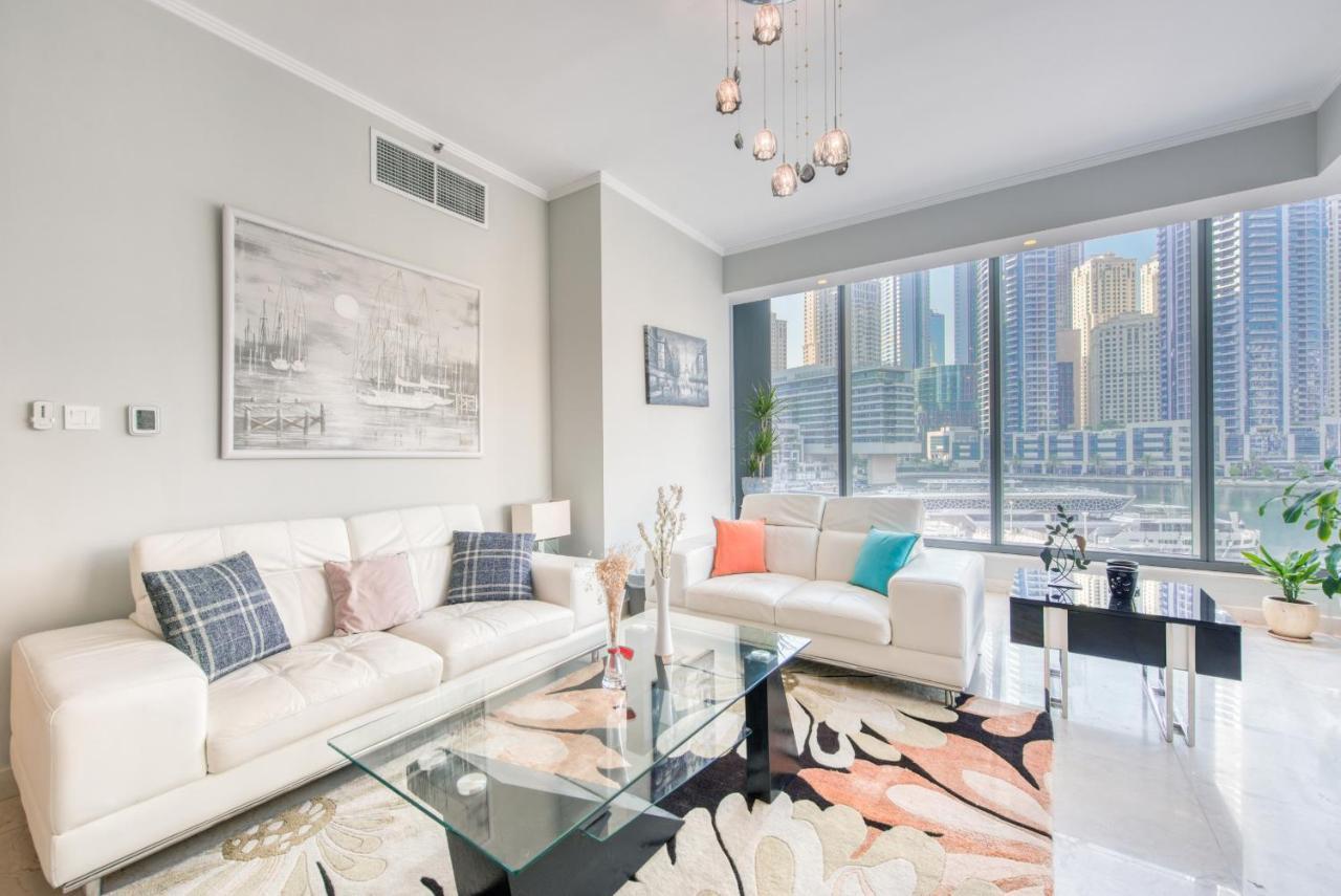 Maison Privee - Big, Bright, Luxury Marina Views Apt Next To Beach Dubai Eksteriør billede