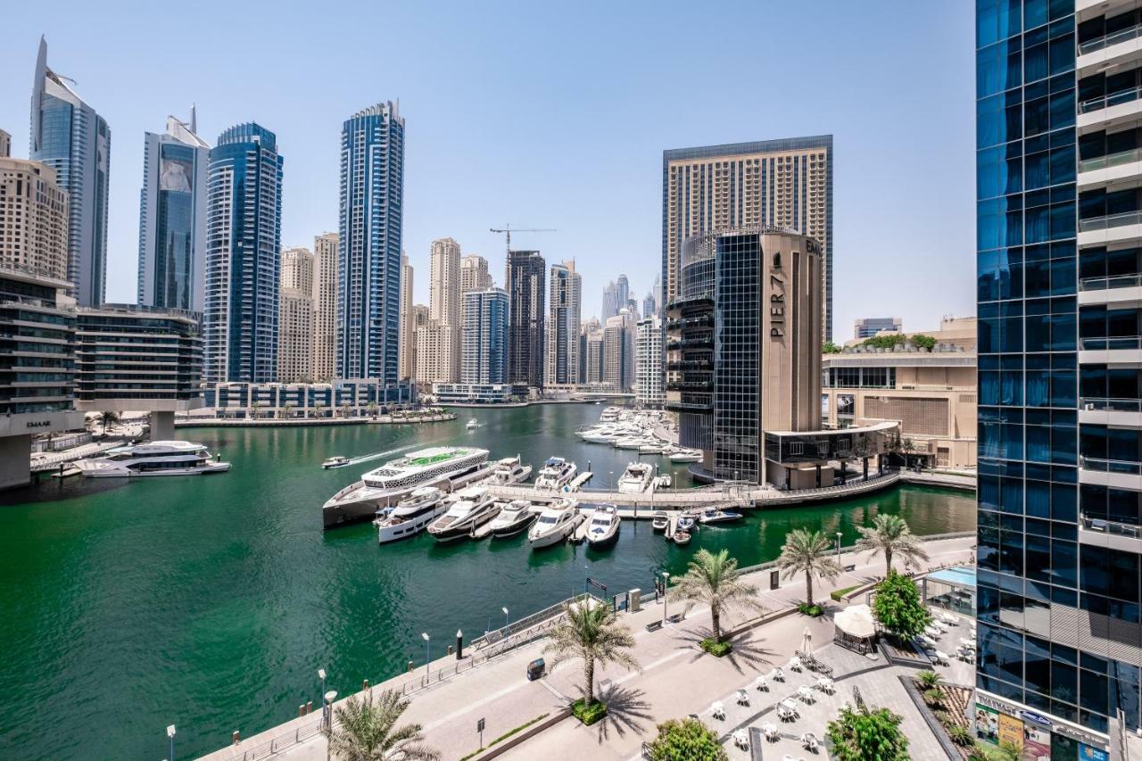 Maison Privee - Big, Bright, Luxury Marina Views Apt Next To Beach Dubai Eksteriør billede