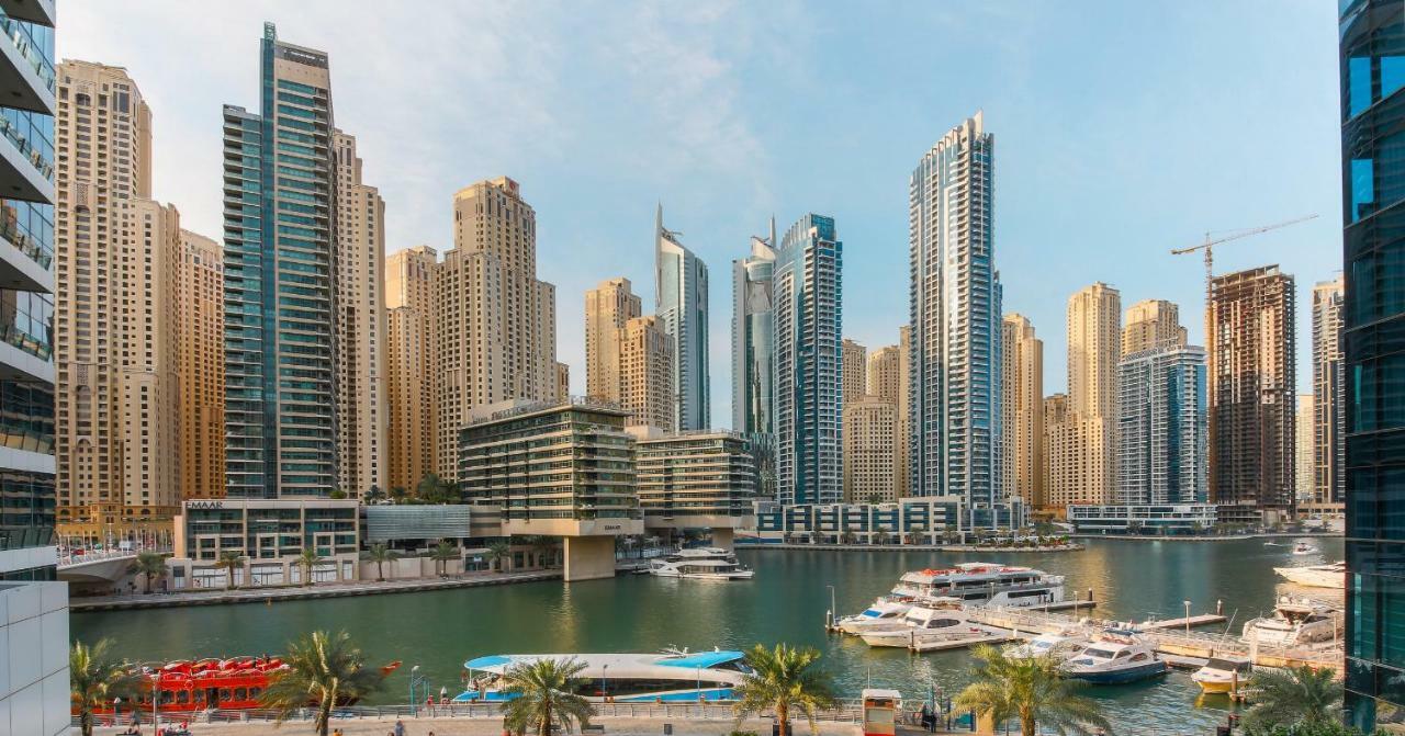 Maison Privee - Big, Bright, Luxury Marina Views Apt Next To Beach Dubai Eksteriør billede